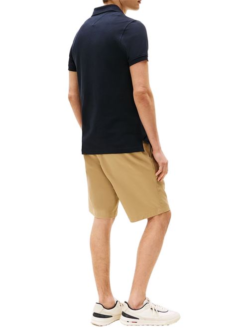 Polo uomo blu scuro in cotone Tommy Hilfiger | MW0MW17771DW5